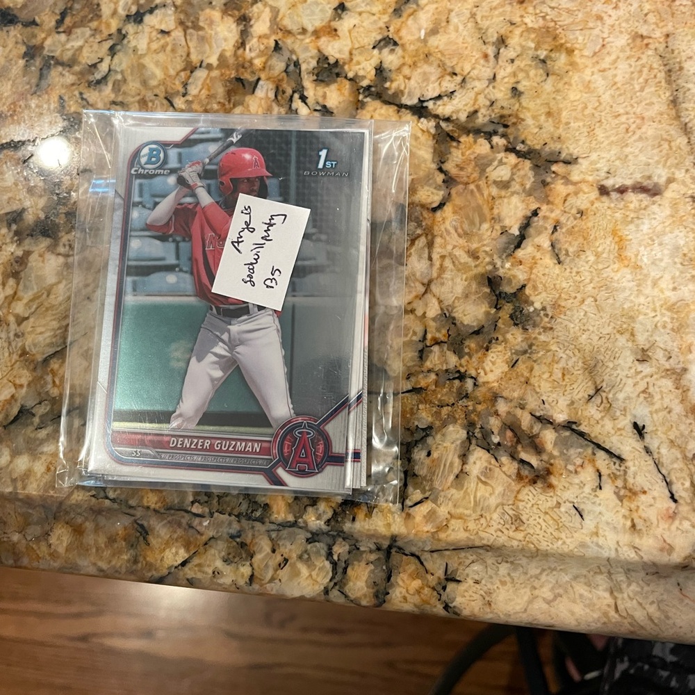 Baseball Trading Card with Red Uniform